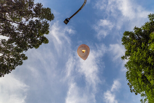 lamp on the sky