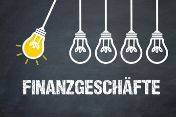 Fototapeta premium Finanzgeschäfte 