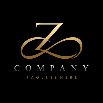 Golden Luxury Letter A Logo Design