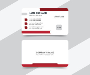 Professional healthcare modern business card design template
