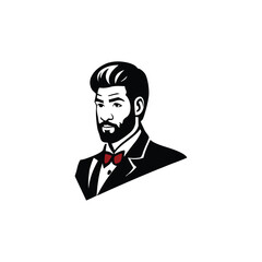 businessman with sign