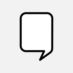 Bubble Speech Icon. Talk and Chat Illustration. Applied as Trendy Symbol for Design Elements, Websites, Presentation and Application -  Vector.  