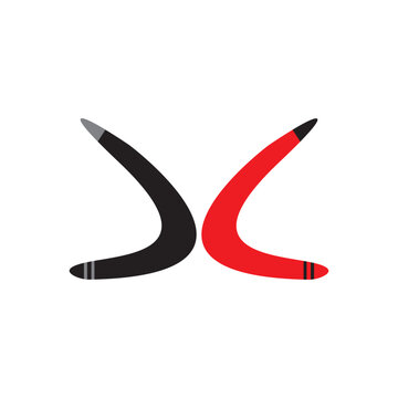 recommend clip art: Boomerang icon Logo Vector illustration.
