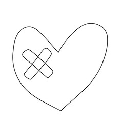 heart with a symbol