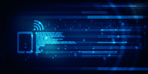 Obraz premium 2d rendering technology background illustration