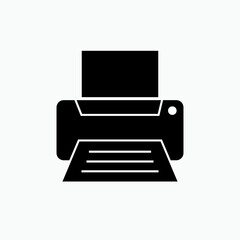 Printer Icon - Vector, Sign and Symbol for Design, Presentation, Website or Apps Elements. 