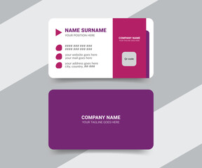 Medical healthcare doctor, clinic business card design template