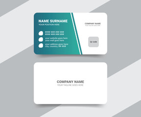 Medical healthcare service business card template design
