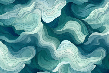 Wave pattern illustration, Created using generative AI technology