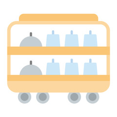 Airplane Food Trolley Icon