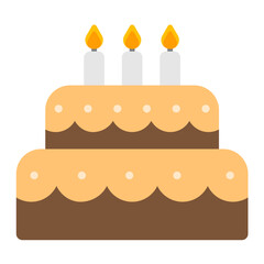 Two Layered Cake Icon