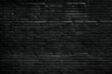 シックな黒い煉瓦の壁の背景