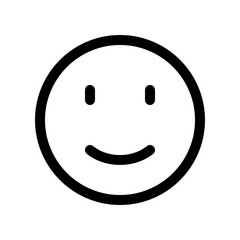 Editable slight smile expression emoticon vector icon. Part of a big icon set family. Part of a big icon set family. Perfect for web and app interfaces, presentations, infographics, etc