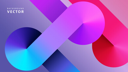 Vector Abstract Background. Colorful Illustration with Angular Gradients. - 603728601