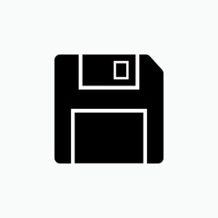 Save Icon. Floppy Disk Symbol for Design, Presentation, Website or Apps Elements - Vector.   