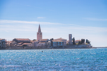 Porec old town, Croatia, Europe. Adriatic coast, tourist destination