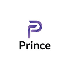 P letter modern logo design