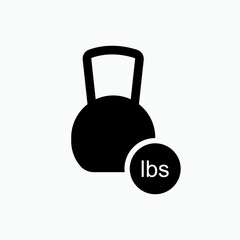 Weight Icon.  Heaviness Symbol - Vector.   