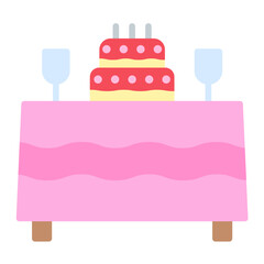 Birthday Table Icon