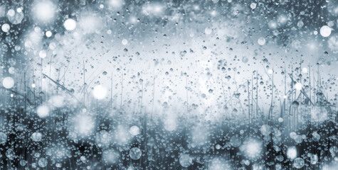 Snowflake texture on light blue background, glittery and shiny snowflakes. Generative Ai Illustration.
