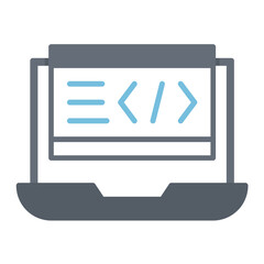 Laptop Coding Icon