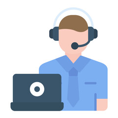 Online Call Center Icon