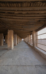 Fototapeta na wymiar Al Uqair Fort abandoned old building in Eastern Saudi Arabia