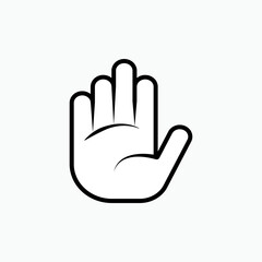 5 Senses Icons. Skin, Feel. Touch, Finger Symbol – Vector.    
