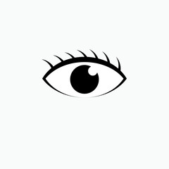 5 Senses Icons. Eye, Sight. Vision Symbol – Vector