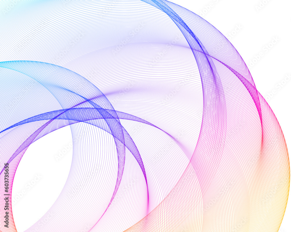 Poster design elements. wave of many purple lines circle ring. abstract vertical wavy stripes on white back