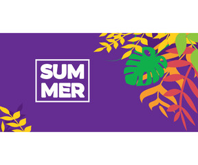 Obraz premium colorful tropical Summer Background promotion