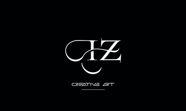 ZI, IZ, Z, I abstract letters logo monogram