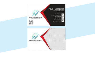 Business Card  Creative card and modern business card Vector illustration business card design template