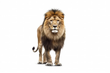 Plakat lion isolated on white