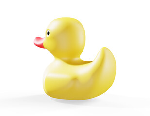 Seaman Rubber Duck, 3D rendering isolated on white background