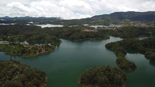 Guatape, Colombia and its famous mountain, El Penon!