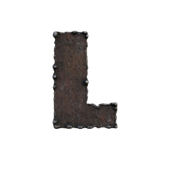 Rough & Rusty Iron 3D Alphabet or PNG Letters