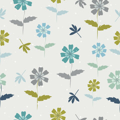seamless floral pattern background 