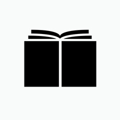 Book Icon. Reference, Library Symbol.  Apply as Presentation, Website or Apps Elements - Vector.    