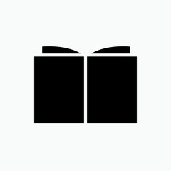Book Icon. Reference, Library Symbol.  Apply as Presentation, Website or Apps Elements - Vector.    