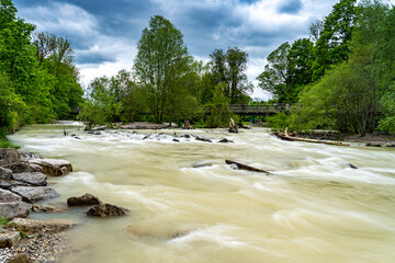 Hochwasser am Münchner Flacher