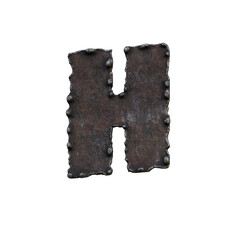 Rough & Rusty Iron 3D Alphabet or PNG Letters
