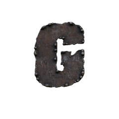 Rough & Rusty Iron 3D Alphabet or PNG Letters