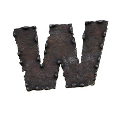 Rough & Rusty Iron 3D Alphabet or PNG Letters