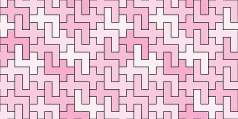 Geometric shapes background. Seamless pattern.Vector. 幾何学パターン　背景素材