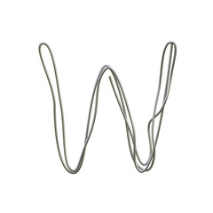 Metalic Wire3D Alphabet or PNG Letters