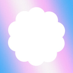 Purple Pink Gradient Flower Frame