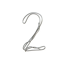 Metalic Wire3D Alphabet or PNG Letters
