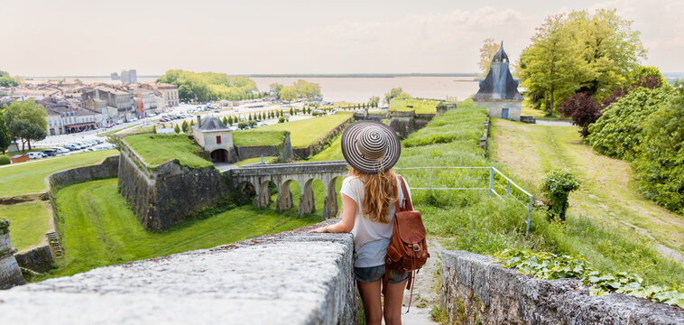 Tour tourism in France,  Nouvelle aquitaine region,  Gironde- Blaye citadel