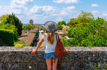 Tour tourism in France,  Nouvelle aquitaine region,  Gironde- Blaye citadel - obrazy, fototapety, plakaty